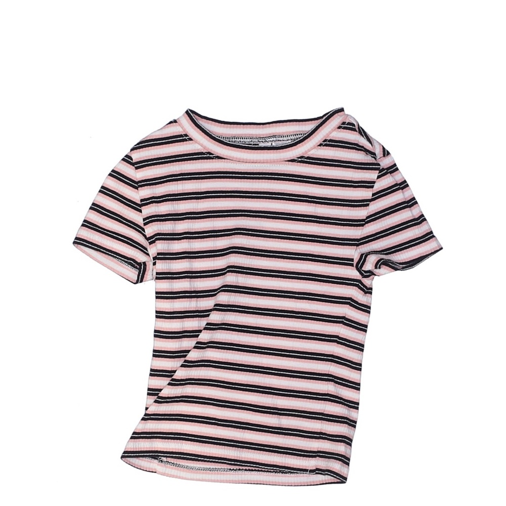 H&M pink,black, and white striped Divided shirt